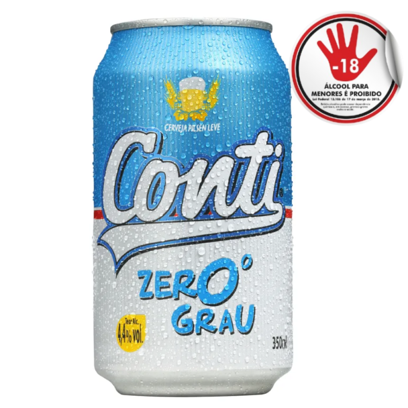 Cerveja Conti Zero Grau Pilsen 350Ml