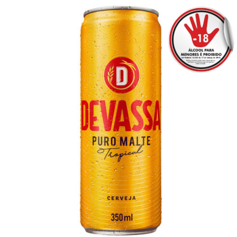 Cerveja Devassa Lager Lt 350Ml