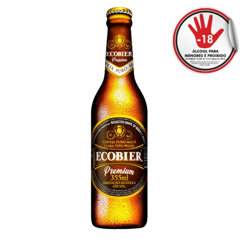 Cerveja Ecobier Premium Ln 355 Ml
