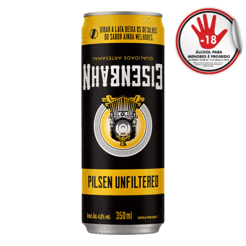 Cerveja Eisenbahn Unfiltered Lt 350Ml