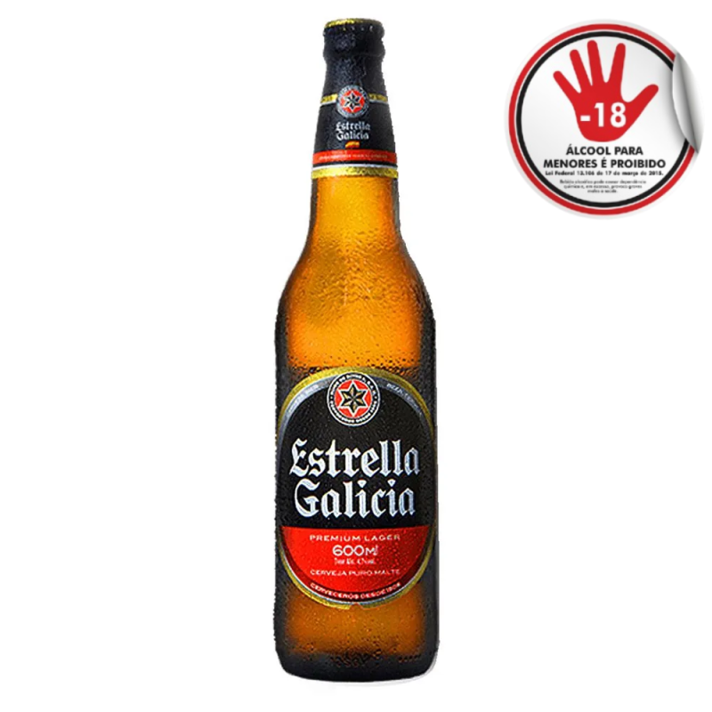Cerveja Estrella Galicia 600Ml