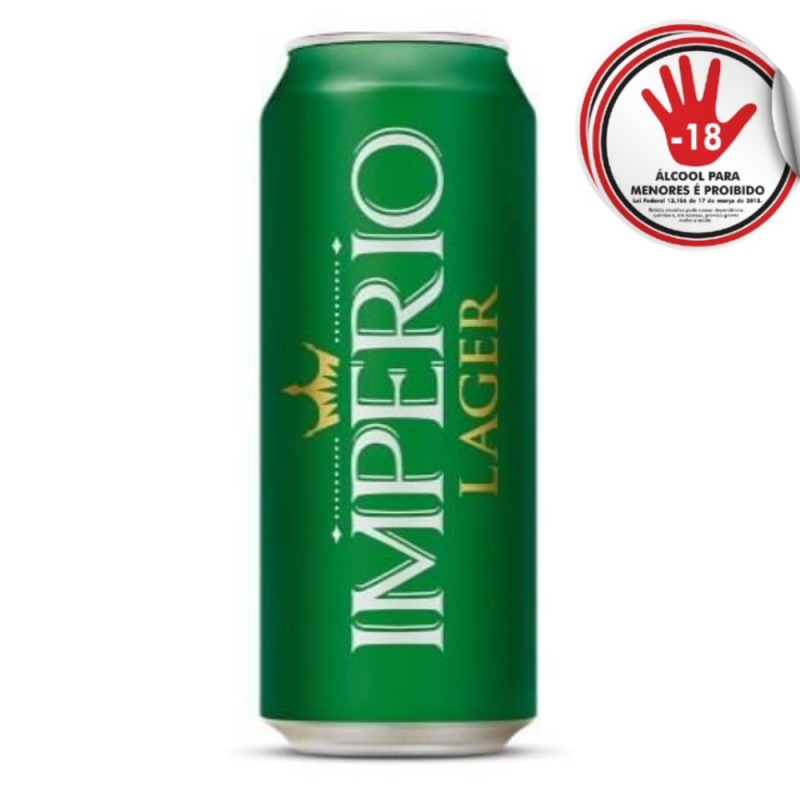 Cerveja Imperio Puro Malte  Lager Lt 473Ml