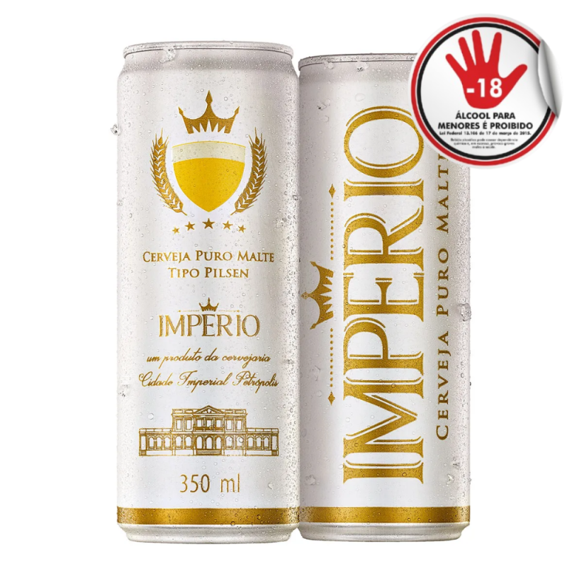 Cerveja Imperio Puro Malte Pilsen Lt 350 Ml