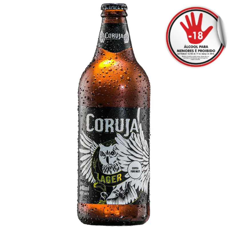 Cerveja Lager Coruja - 600Ml