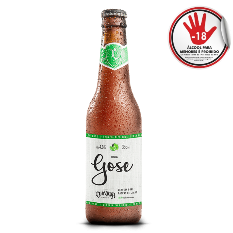 Cerveja Louvada Lager Gose C/ Limao 355Ml