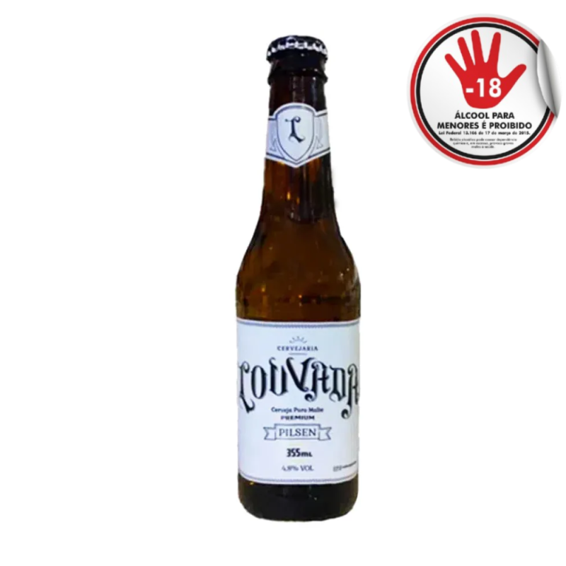 Cerveja Louvada Premium Pilsen 355Ml