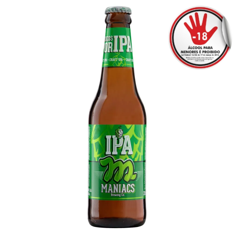Cerveja Maniacs Ipa 355Ml