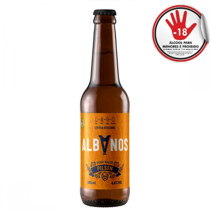Cerveja Albanos Pilsen 355Ml
