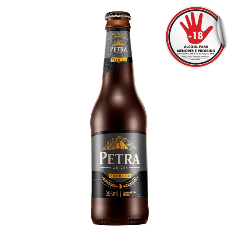 Cerveja Petra Premium Escura Ln 330 Ml