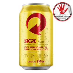 Cerveja Skol Lt 350Ml