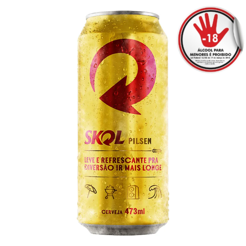 Cerveja Skol Pilsen Lt 473Ml