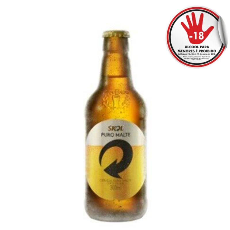 Cerveja Skol Puro Malte Retornavel300Ml