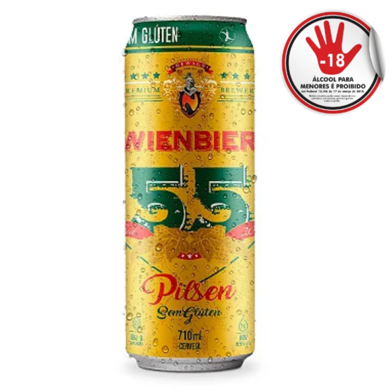 Cerveja Wienbier 55 S/Gluten 710Ml
