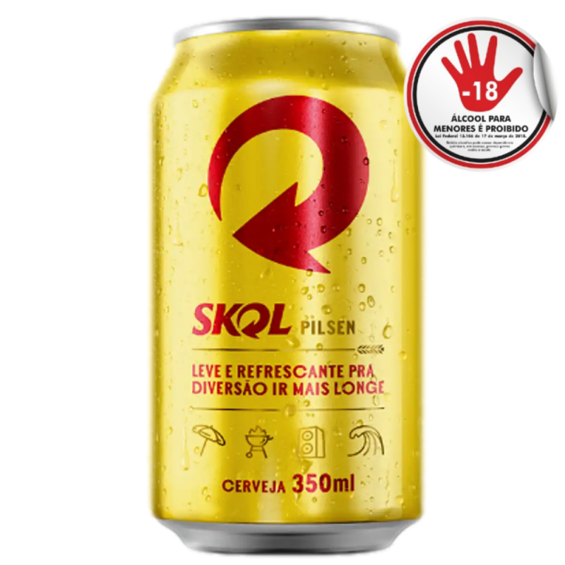 Skol Lata 350Ml Sh C/12 Npal Multipack