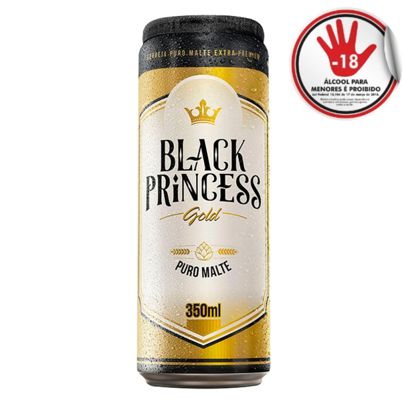 Cerveja Black Princess Gold Lt 350Ml
