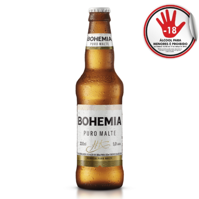 Cerveja Bohemia Puro Malte Ln 330Ml