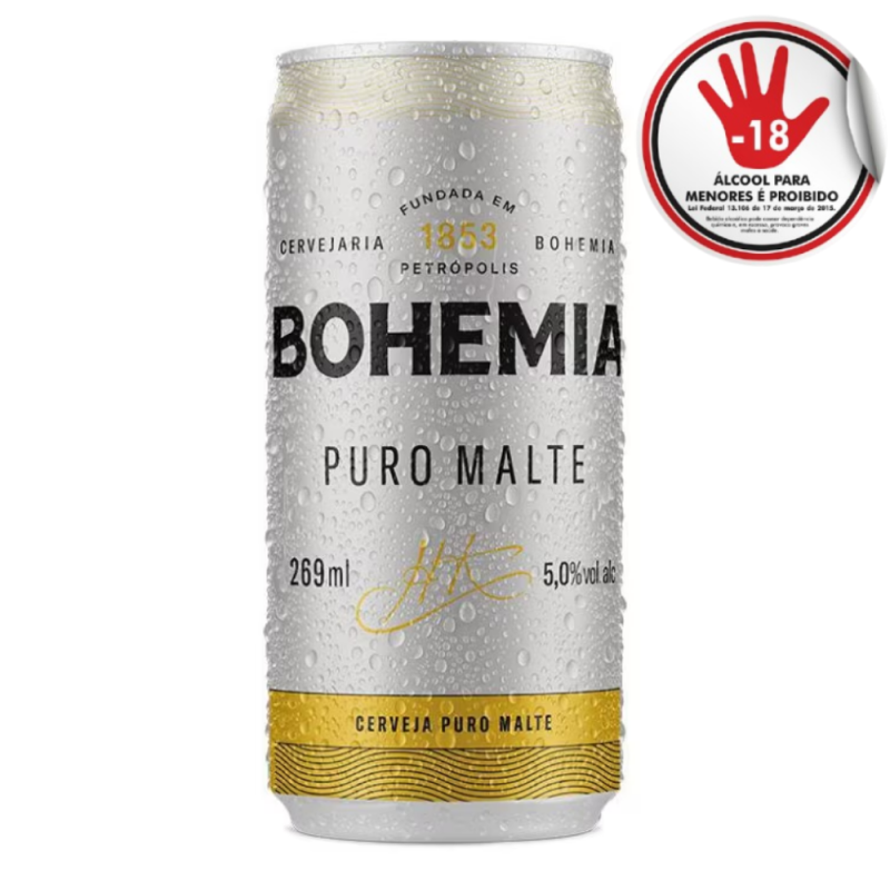 Cerveja Bohemia Puro Malte Lt 269Ml