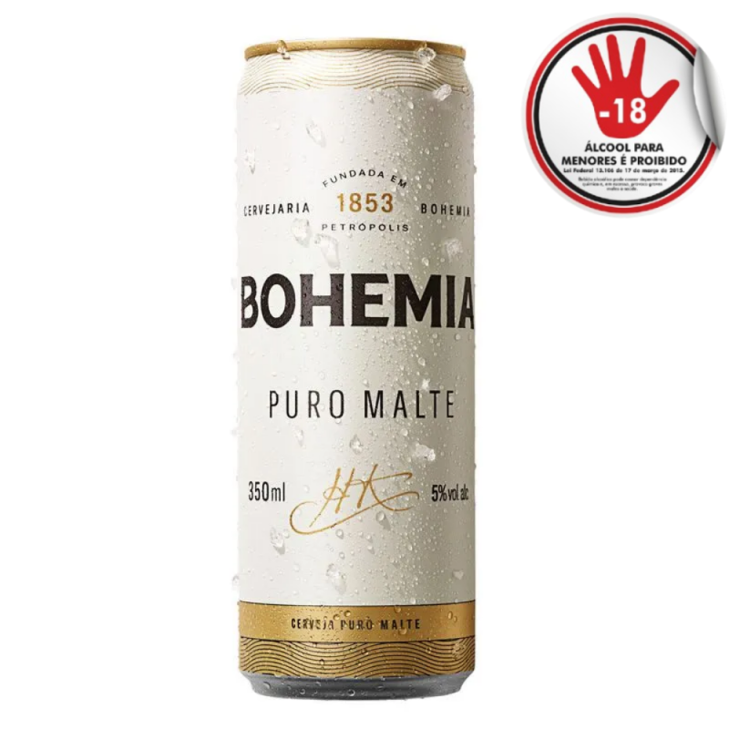Cerveja Bohemia Puro Malte Lt 350Ml